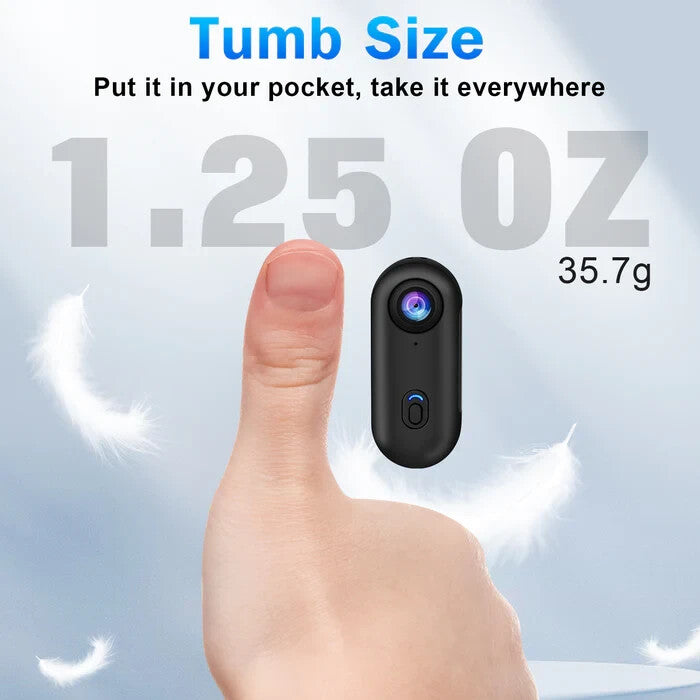 Used i3 4K Thumb Action Camera Small Body Camera with Spring Clip with 64G SD