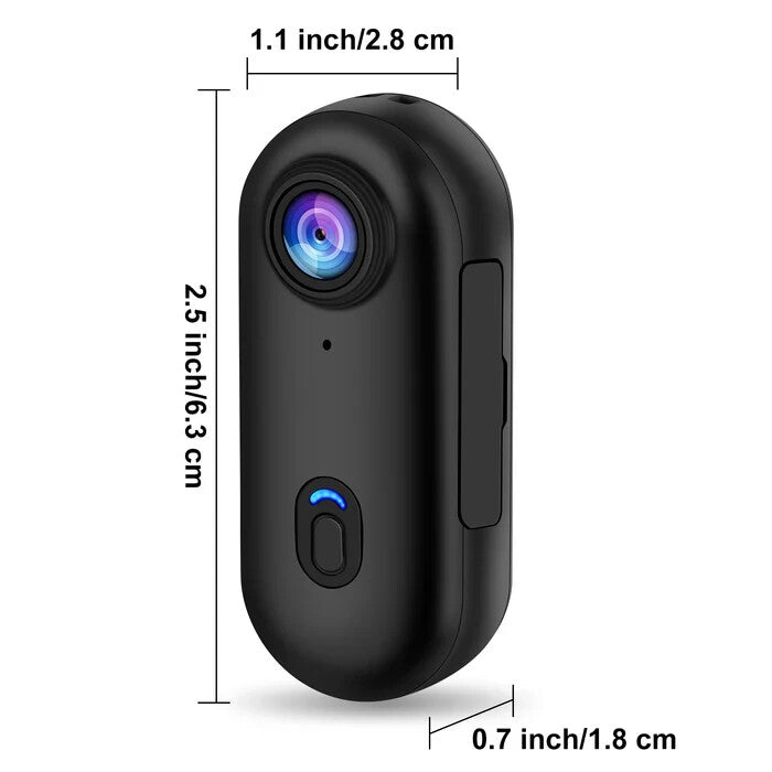 Used i3 4K Thumb Action Camera Small Body Camera with Spring Clip with 64G SD