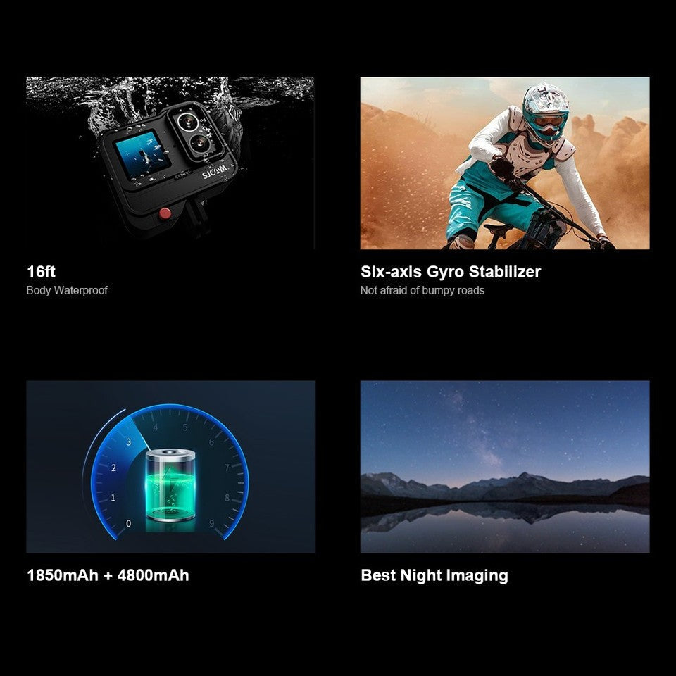 SJCAM SJ20 Dual Lens 4K 30FPS Night Video 40M Waterproof Action Camera